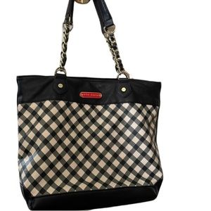 Betsey Johnson - Black and White Checked Tote